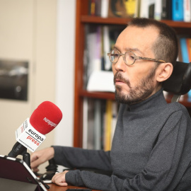 Pablo Echenique valorando los resultados de participación/EP