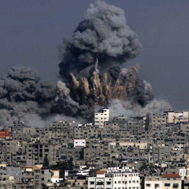 Imagen de uno de los bombardeos de Israel contra Gaza en julio de 2014. - AFP