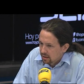 Pablo Iglesias durante su entrevista este jueves en la Cadena Ser./ CADENA SER