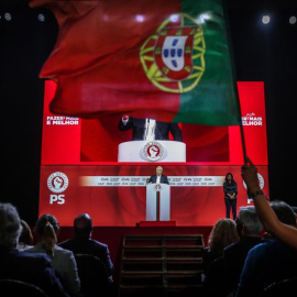 Mitin electoral de Antonio Costa, primer ministro portugués. EFE/Mario Cruz.