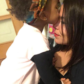 Noelia Corpas, madre soltera