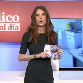 Núria Martínez  en el informativo de 'Público al Día' del 31 de enero de 2019.