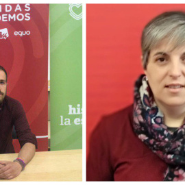 Luis del Piñal y Leticia Martínez, candidatos que se repartirían el supuesto escaño.