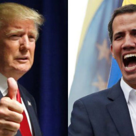 Donald Trump y Juan Guaidó. / REUTERS