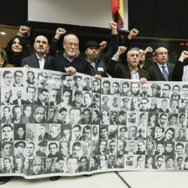 Viaje a Bruselas de asociaciones memorialistas de Andalucía. Fuente: Asociación Granadina Verdad Justicia Verdad y Reparación.