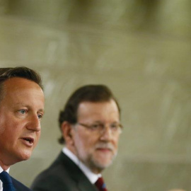 El primer ministro británico, David Cameron, y el presidente del Gobierno, Mariano Rajoy . / EFE