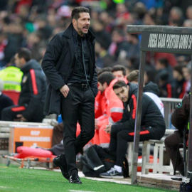 El entrenador argentino del Atlético de Madrid Diego Pablo Simeone. EFE/Víctor Lerena