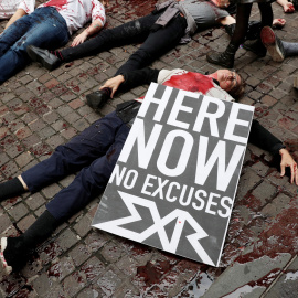 0710/2019 - Protestas en Nueva York por la crisis climática. REUTERS/Shannon Stapleton