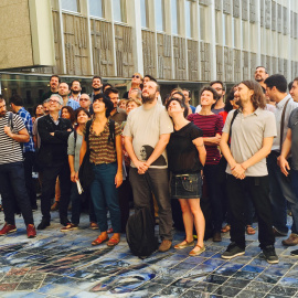 Regidores de 'Ciudades por el Bien Común' en el Ajuntament de Barcelona. PÚBLICO