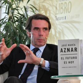 José María Aznar, este jueves en Tomares.