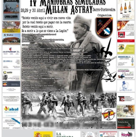 Cartel con el programa de la Hermandad de Caballeros de la Legión / Europa Press