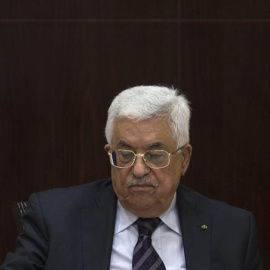 El presidente de Palestina, Mahmud Abás, en la sede de la OLP en Ramala. / ATEF SAFADI (EFE)