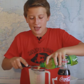 Captura del vídeo del experimento.