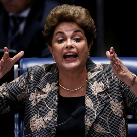 Dilma Rousseff se defiende en el juicio político del miércoles poco antes de su destitución/REUTERS