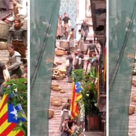 Una estelada se cuela en el set de 'Juego de Tronos'.