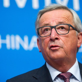 El presidente de la Comisión Europea, Jean-Claude Juncker, durante la rueda de prensa celebrada en la cumbre del G20. EFE/EPA/BERND VON JUTRCZENKA