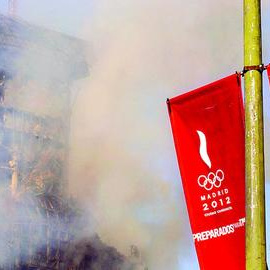 Imagen de archivo de los restos del edificio Windsor. EFE