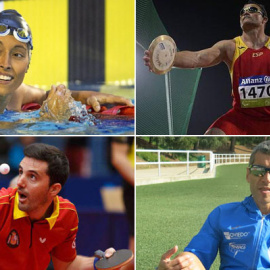 Teresa Perales, David Casinos, José Manuel Ruiz y Alberto Suárez.