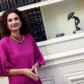 La ministra de Hacienda en funciones, María Jesús Montero. (VÍCTOR LERENA | EFE)