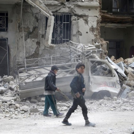 Ataque sobre la localidad de Duma que habría herido a más de 500 civiles/Reuters