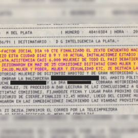 Los documentos que revelan el espionaje de los servicios de inteligencia de las feministas en Argentina. / LATFEM