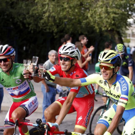 El italiano Fabio Aru del Astana, vencedor de la Vuelta a España. /EFE