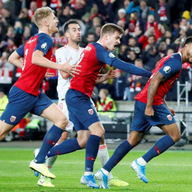 Imagen del partido de este sábado. EFE/EPA/Stian Lysberg Solum NORWAY OUT