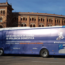 El nuevo autobús que Hazte Oír ha lanzado a las calles de Madrid. TWITTER DE HAZTE OÍR