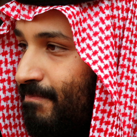 Imagen de Mohamed bin Salman en París.  REUTERS/Charles Platiau