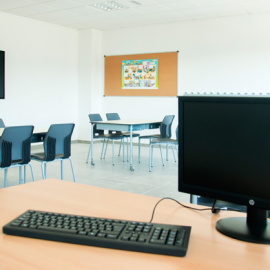 Aula del colegio Ánfora de Cuarte de Huerva.