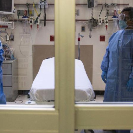 Habitación de aislamiento en un hospital. EFE