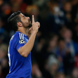 Diego Costa celebra un gol al Maccabi Tel Aviv. Reuters / Stefan Wermuth