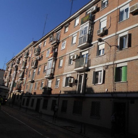 Viviendas en una calle de Madrid. E.P.