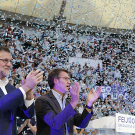 Rajoy y Feijoo