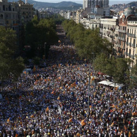 El paseo de Sant Joan, abarrotado. EFE/Toni Albir