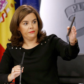 La vicepresidenta del Gobierno español Soraya Sáenz de Santamaría. - EFE