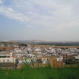 Vista de Gilena desde el parque Blas Infante. De Pablogilena - Trabajo propio, CC BY 3.0, https://commons.wikimedia.org/w/index.php?curid=10373855