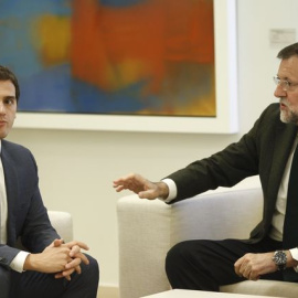 Rajoy y Rivera, en una de sus reuniones pasadas. Archivo EFE.