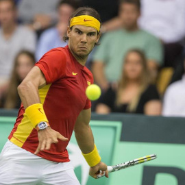 Nadal, durante el partido ante Torpegaard. EFE/Frank Cilius