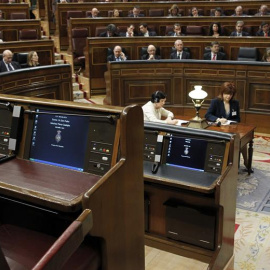 Vista del hemiciclo durante la segunda jornada del debate del estado de la nación. - EFE