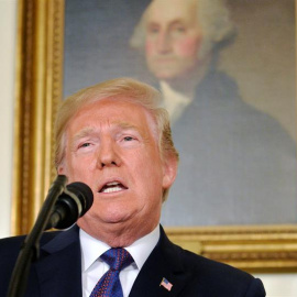 Donald Trump anuncia el ataque a Siria. / EFE