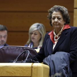 Rita Barberá en el Senado cuando se formó la cámara. La senadora no ha acudido a la creación de las comisiones "para investigar el auto" que la imputa/EFE