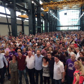 Acto de Catalunya Sí que es Pot celebrado en Sabadell ante 2.500 personas.- EP