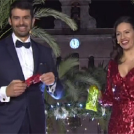 Captura de pantalla de la retransmisión de las campanadas en Canal Sur