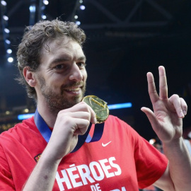 El pívot de la selección española Pau Gasol. - AFP