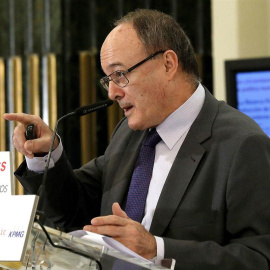 Linde durante su intervención en el desayuno informativo. / EFE