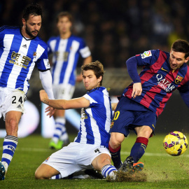 Messi, durante el partido. REUTERS/Vincent West