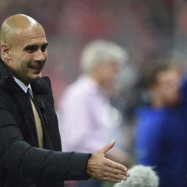 Pep Guardiola, en un reciente partido del Bayern de Múnich. / EFE