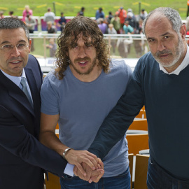 Bartomeu, Puyol y Zubizarreta.