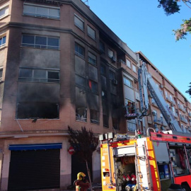 Imagen del incendio. Consorcio Privincial de Bomberos de Valencia
